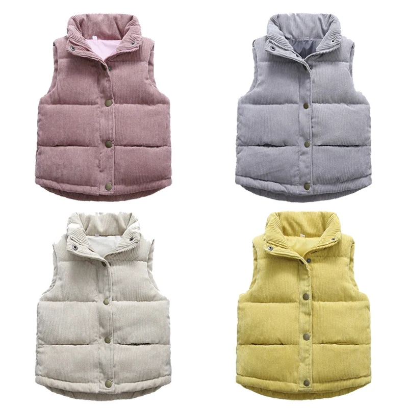 Children Vest Corduroy Kids Vest For 2-10 Years