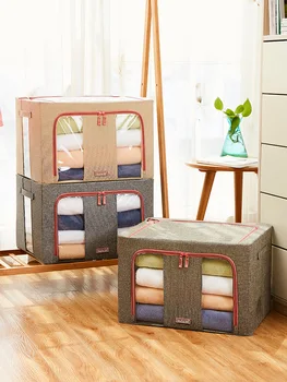 

22L Storage Box Home Storage Fabric Storage Box Clothes Quilt Package Moving Buggy Bag