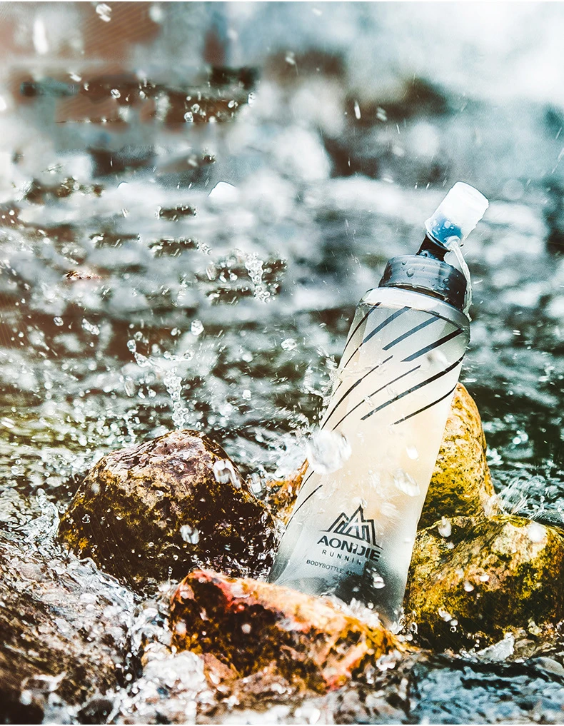 Aonijie Складная уличная мягкая фляжка 250 мл 420 мл BPA бутылка для воды для кемпинга, бега, походов, марафона SD21