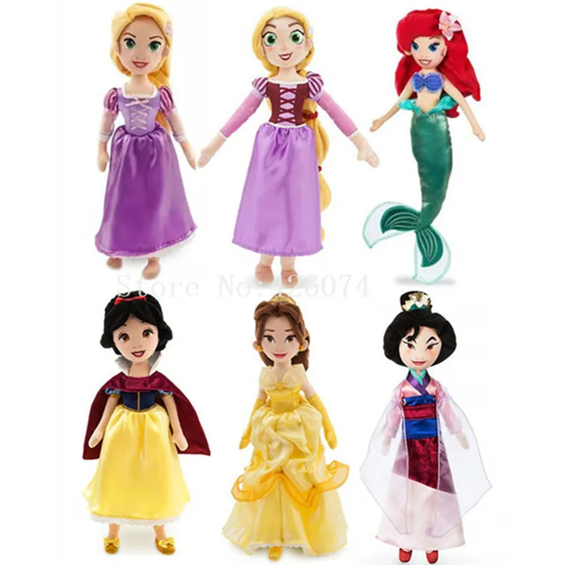 

New Princess Plush Dolls For Girls Kids Stuffed Toys Children Gifts 46CM