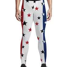 Независимый день ретро-Флаг США Звезда брюки мужчины Счастливый День святого Валентина Леггинсы с карманами влагоотводящие животных печати Fauxleat