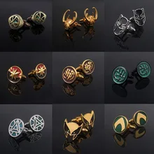 Новые Мстители 4 Loki запонки зажимы Мужские украшения Marvel Loki Железный человек loki Тор Черная пантера