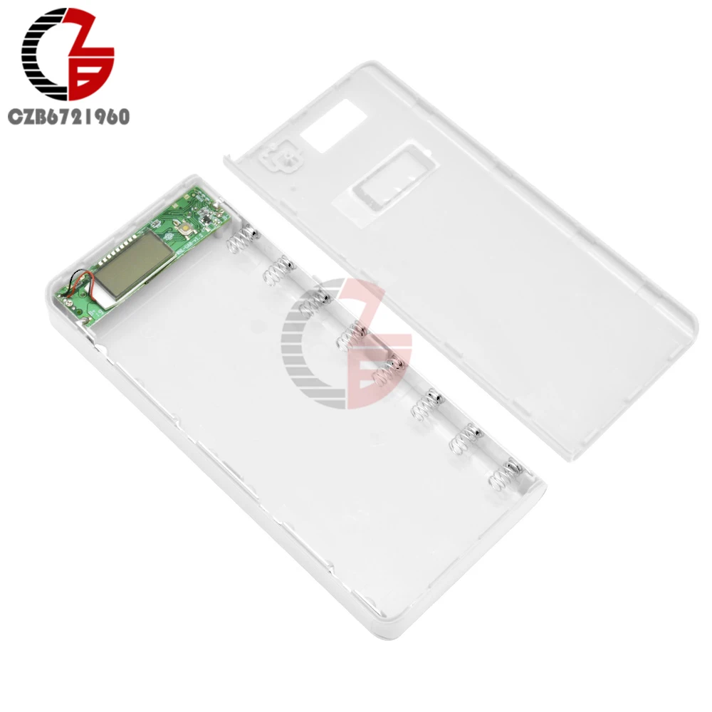 5 в двойной USB 8*18650 Внешний аккумулятор чехол для батареи DIY коробка для хранения с фонариком для iPhone samsung Xiaomi huawei Зарядка