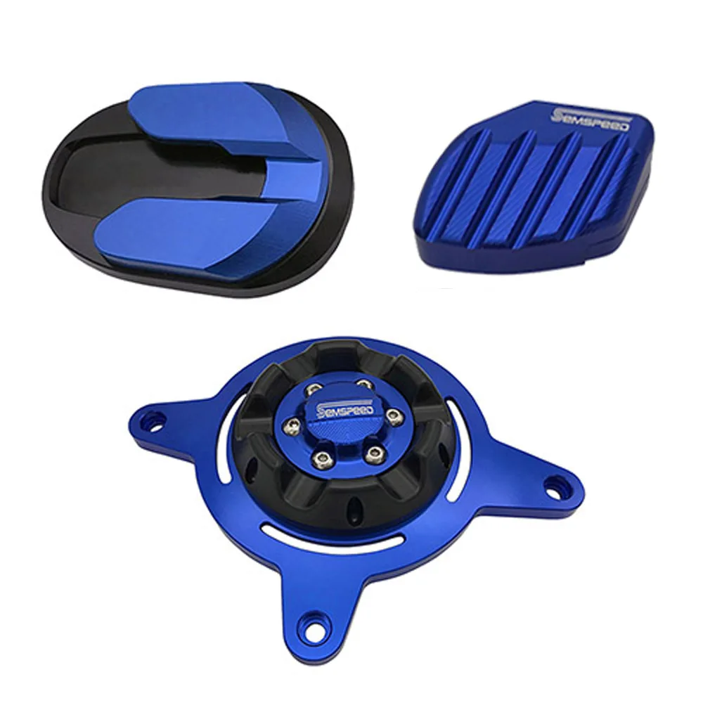 SEMSPEED комплект для NVX 155 AEROX 155 NVX155 125 AEROX155- 18 скутер защита двигателя боковая подставка опорная накладка Защитная крышка