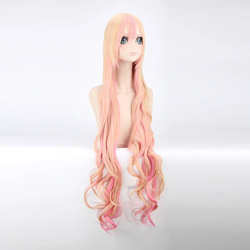 Женский парик для косплея Macross F Sheryl Nome 120 см длинный блонд розовый Омбре волнистые