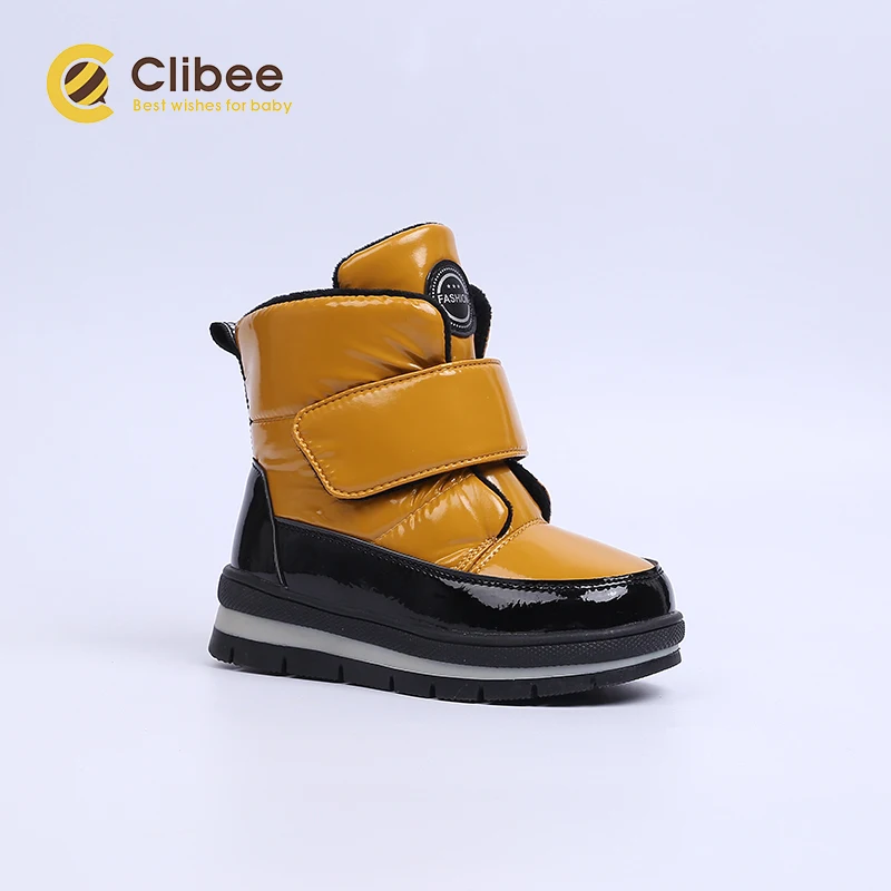 Clibee/зимние сапоги для мальчиков и девочек; Детская теплая водонепроницаемая Нескользящая уличная детская обувь ботиночки с высоким вырезом; 22 27|Сапоги| | АлиЭкспресс