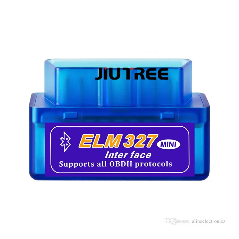 

JIUTREE Wireless scanner tool MINI ELM327 Bluetooth OBD2 Hardware V1.5 /V2.1ELM 327 For Android/Symbian support OBDII Protocol