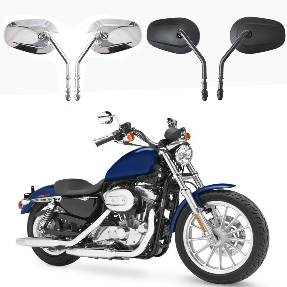 

Motorcycle Rearview Mirrors For Harley XL883 XL1200 XL Sportster 1200 Custom Road King Fatboy Softail Dyna Bobber Street Glide