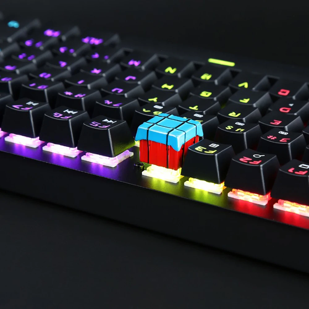  keyboard key caps PUBG theme metal key-cap helmet Air Supply box bomb personality mechanical keyboa