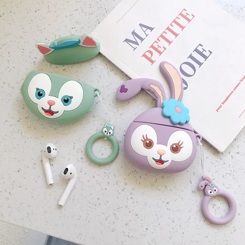 Милый мультфильм Duffy ShellieMay Gelatoni stelllalou корпусы гарнитурные для Apple Airpods 1/2 прекрасный силиконовый защитный чехол для наушников