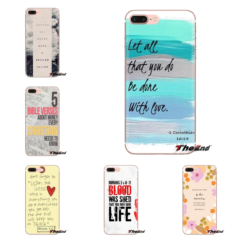 Свободу жизнь цитата из Библии Господь дух TPU чехол для Huawei G7 G8 P7 P8 P9 Lite Honor 4C 5X 5C 6X