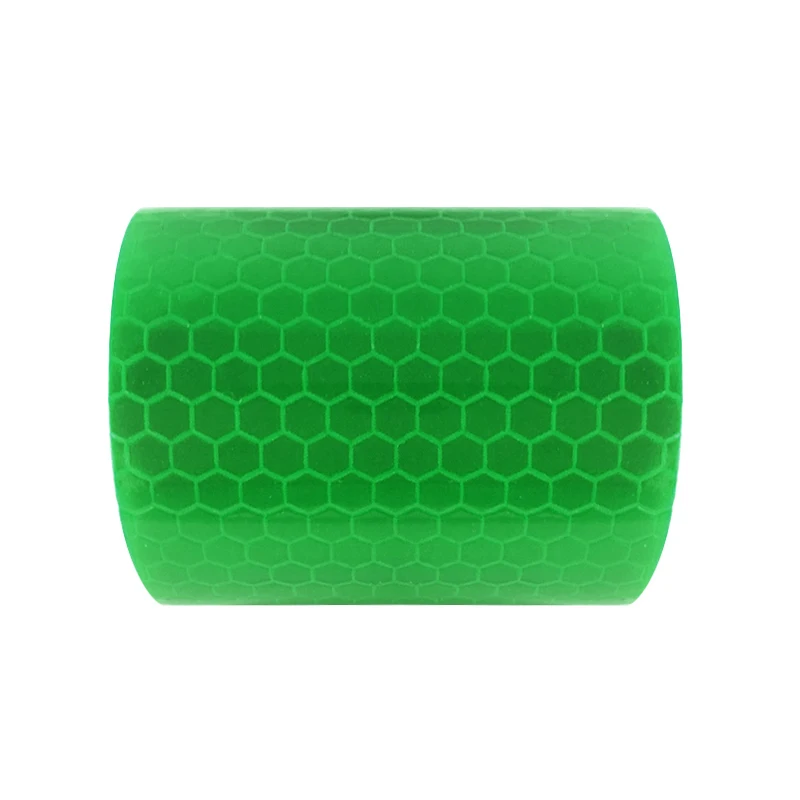 Honeycomb green Автомобиля светоотражающая лента безопасности Стикеры стайлинга автомобилей Self липкая сигнальная лента автомобилей светоотражающие полосы Авто внешние аксессуары - Цвет: Honeycomb green