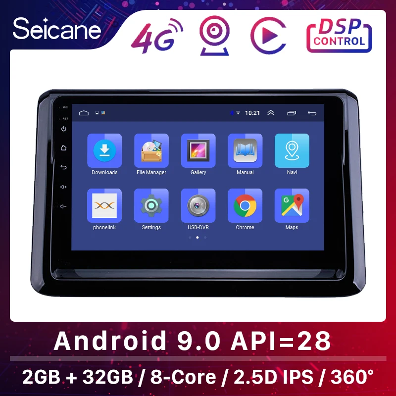 Seicane Android 9 0 автомобильный радиоприемник 2 Гб Оперативная память 8-ядерный GPS