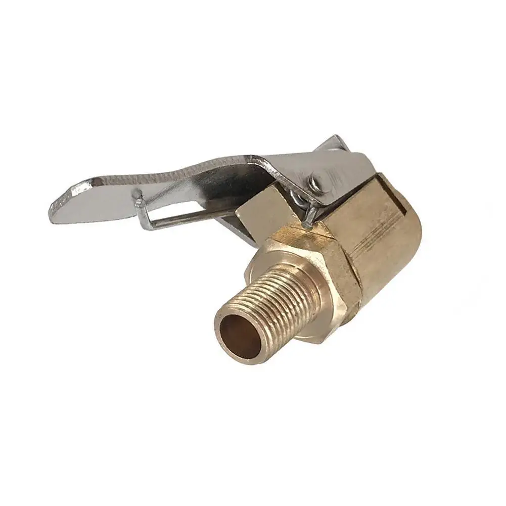

General 8mm Bore Hose Car Truck Tyre Tire Inflator Connector Clip Adapter Connector Nozzle Pump Metal Inflatable Air
