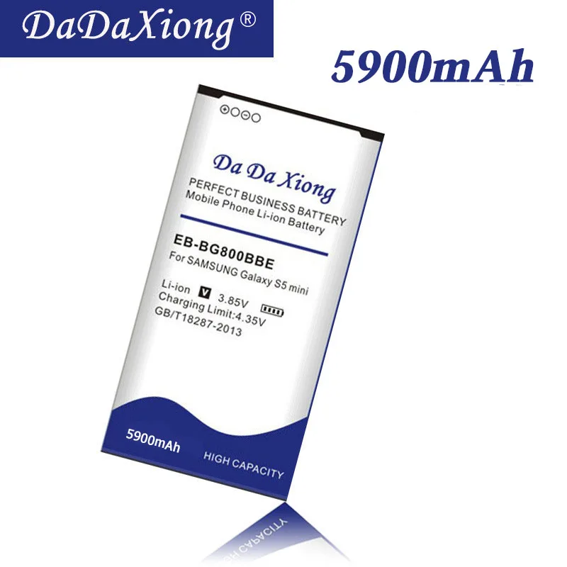 

DaDa Xiong 5900mAh EB-BG800BBE Battery Replacement For Samsung GALAXY S5 mini battery G870 SM-G800F SM-G800H