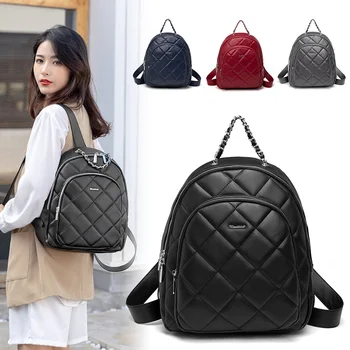 

Fashion Leather Backpack Women Travel Waterproof Designer Backpacks Women High Quality In 30cm Large Capacity Mochila Para Mujer