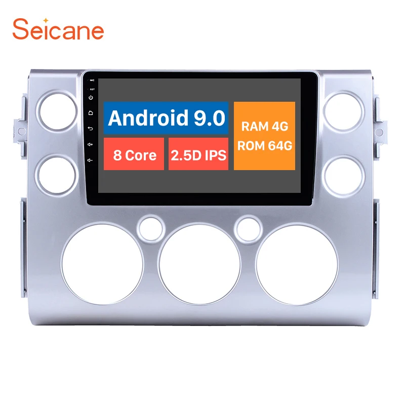Мультимедийный плеер Seicane Android 10 0 4 Гб ОЗУ головное устройство радио аудио GPS для