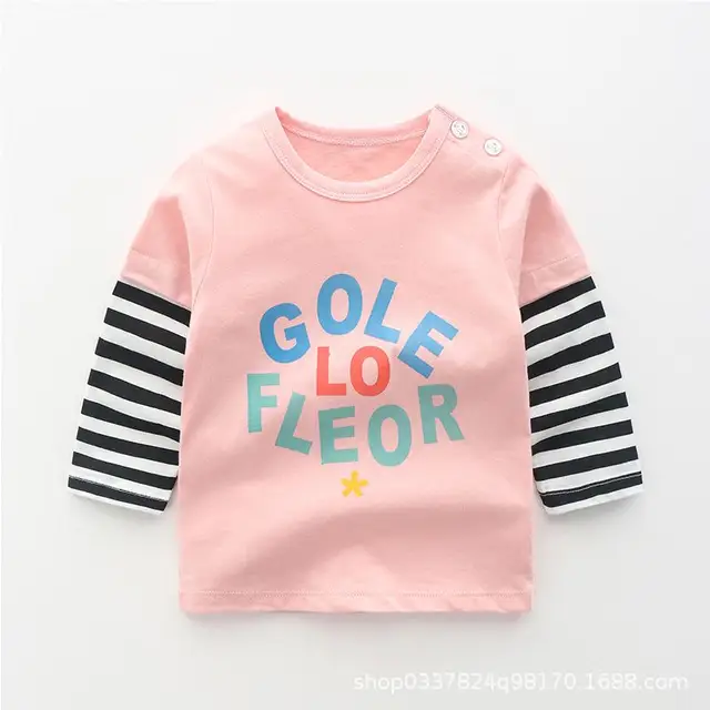 5t Girls Clothes Stripe Cartoon Kids 