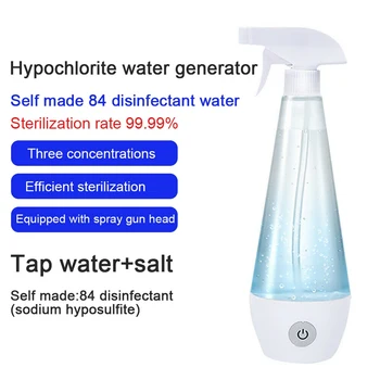 

Disinfection Sterilizing Hypochlorous Acid Water Making Machine Spray Bottle Eco-friendly machine 300ML Sodium Hypochlorite set