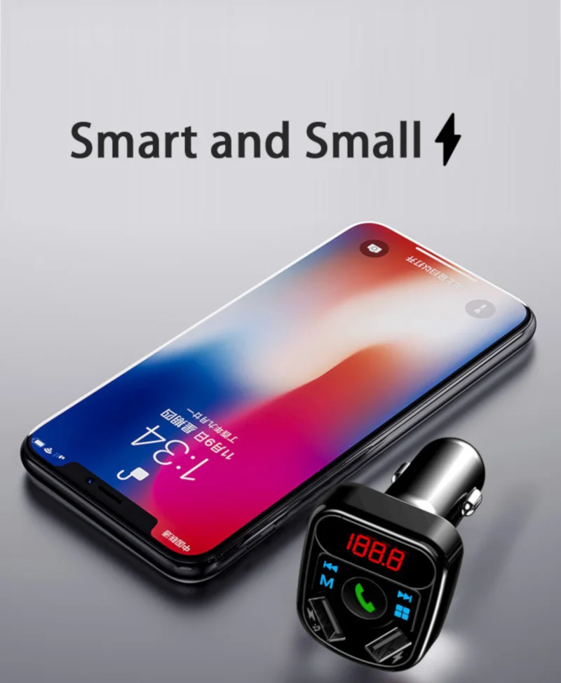 Автомобильный Bluetooth сигарный штекер fm-передатчик MP3 плеер Радио адаптер Комплект USB зарядное устройство