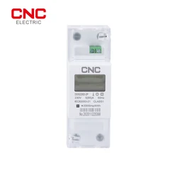 CNC DDS226D-2P LCD Single-phase Din-rail Energy Meter high quality 110V,120V,220V,230,240V；5(65)A, 10(100)A, or special required