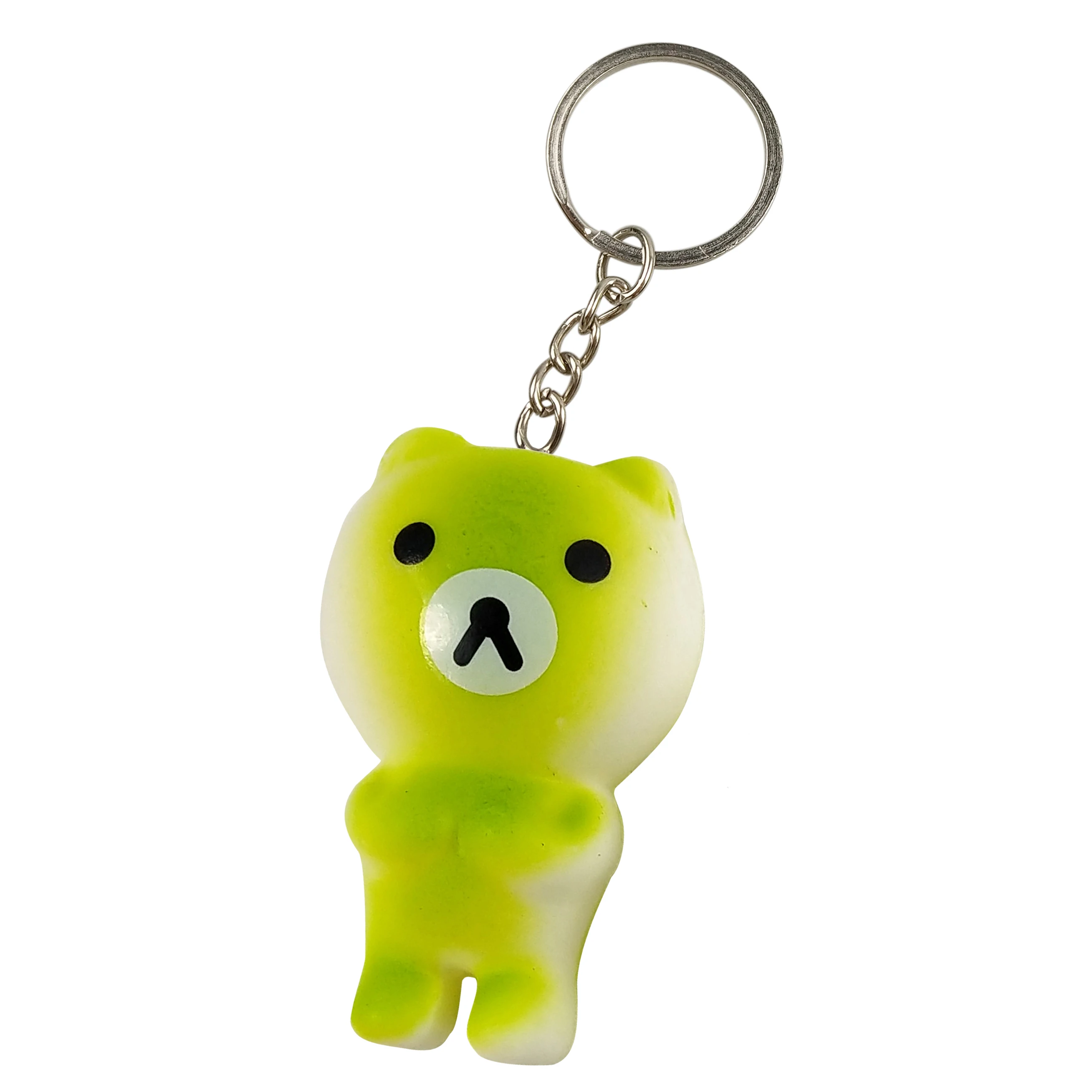 1 with chain Новинка, игрушки для снятия стресса, Маленький милый медведь, мягкие игрушки из полиуретана, медленный рост, игрушки для снятия стресса, брелок - Цвет: 1 with chain
