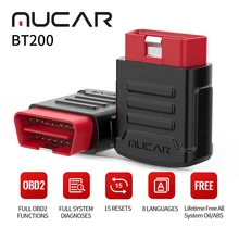 

MUCAR BT200 OBD2 Scanner All System Lifetime Free update Oil/SAS Reset Automated Scanner Code Reader Automotive Diagnostic Tool