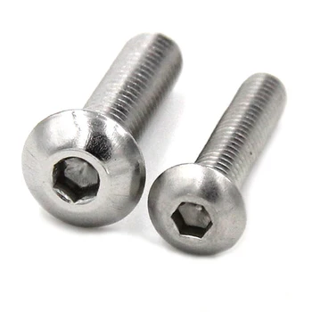 

(10 pc/lot) M5,M6,M8 *L =8~50mm ISO7380 Stainless Steel A2 Hex socket button head cap toy screw