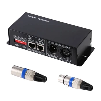 

12V DMX 512 4A 4Channel Decoder Controller For 5050 RGB LED Light Lamp