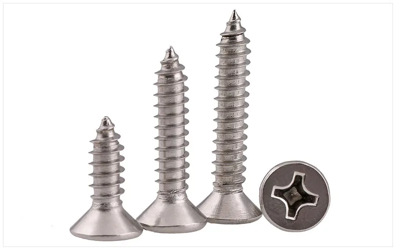

GB846 316 stainless steel Flat head screws self-tapping screws M2 M2.2 M2.6 M3 M3.5 M4 M5 M6 screws KA screws bolt