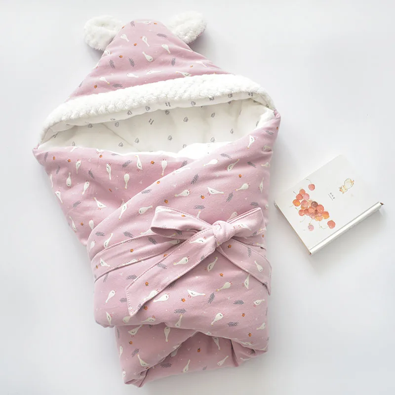 Pure Cotton Envelope Bag Cartoon Blanket Kids Soft Keep Warm Swaddling Wrap for Baby Girl Boy Sleeping Bag Polyester / Cotton