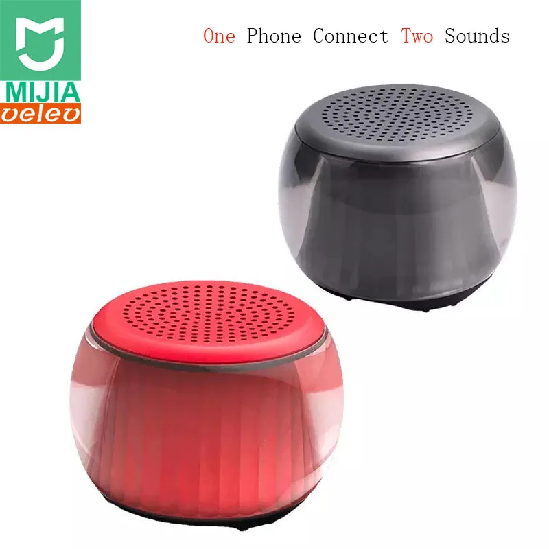 Xiaomi Mijia Velev TWS Bluetooth освещение динамиков портативный музыкальный ритм объемный звук красочное освещение мини аудио