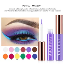 12 цветов стойкая водостойкая Высокая пигментированная цветная подводка для глаз набор ручек Матовая жидкая подводка для глаз