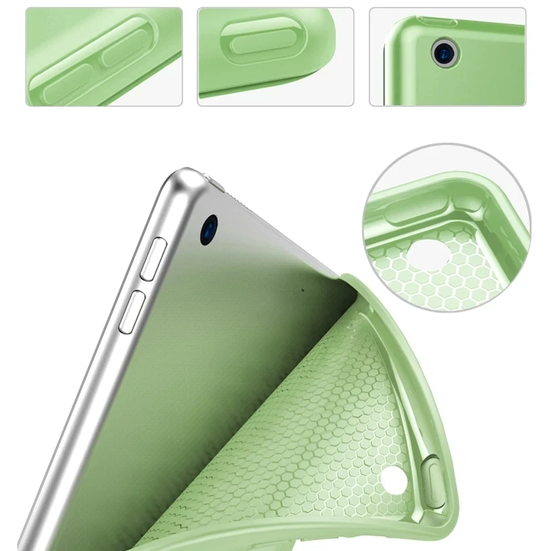 Soft TPU Back Protective Case For iPad 9.7 10.2 10.5 Air 4 10.9 11 Smart Cover for iPad mini 6 8.3 Mini 4 5 Tablet Case