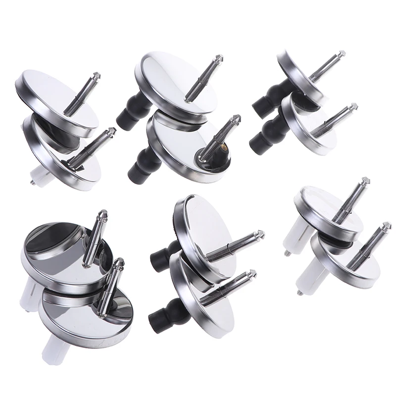 2Pcs Top Fix WC Toilet Seat Hinges Fittings Quick Release Hinge Screws Length 40mm