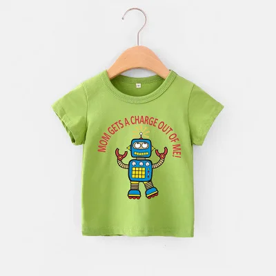 Детские хлопковые футболки VIDMID летняя футболка для маленьких мальчиков Детская