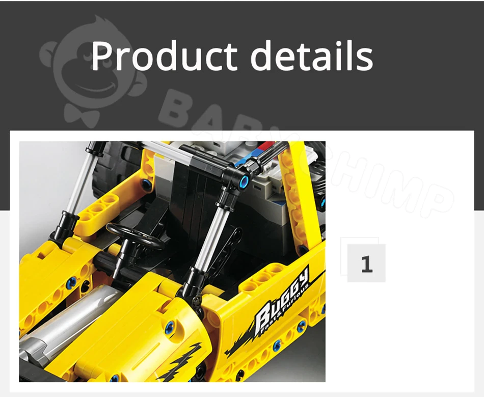 4WD RC Racing Car Fit Technic Series DIY Building Blocks Bricks Buggy Model All-Terrain Off-Road Climbing Vehicles Trucks Toy