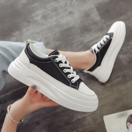 white shoes with thick soles