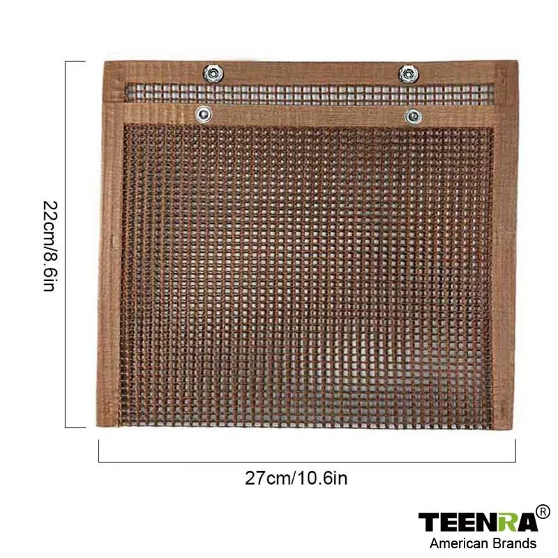 Copper TEENRA сетчатый мешок для гриля антипригарный мешок для барбекю сетчатый коврик для выпечки лист сетки многоразовые для пикника на открытом воздухе для приготовления барбекю инструменты - Цвет: Copper