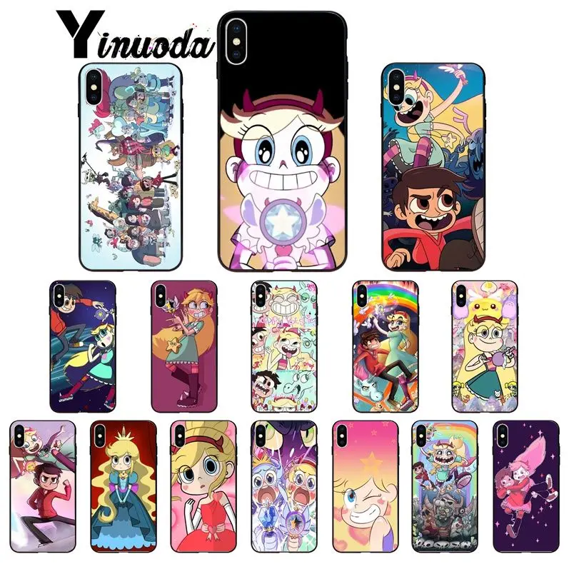 Yinuoda Star vs the Force of Evil Printing чехол для телефона iPhone X XS MAX 6 6s 7 7plus 8 8Plus 5 5S SE XR | Мобильные