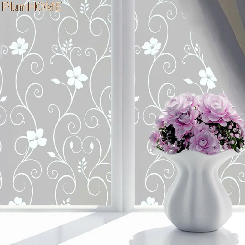Decorative Adhesive Vinyl Window Privacy Film Window Sticker Decal