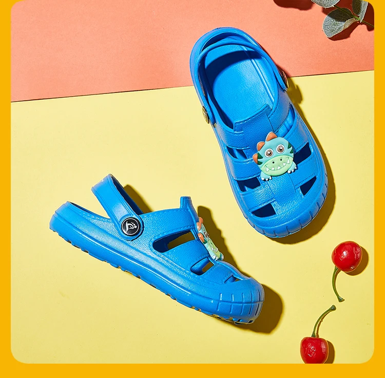 Ltolo Boy Girl Children Baby Clogs Kids Summer Mules Garden Beach Cave Candy Color Hole Shoes For Girls Boys EUR24-31