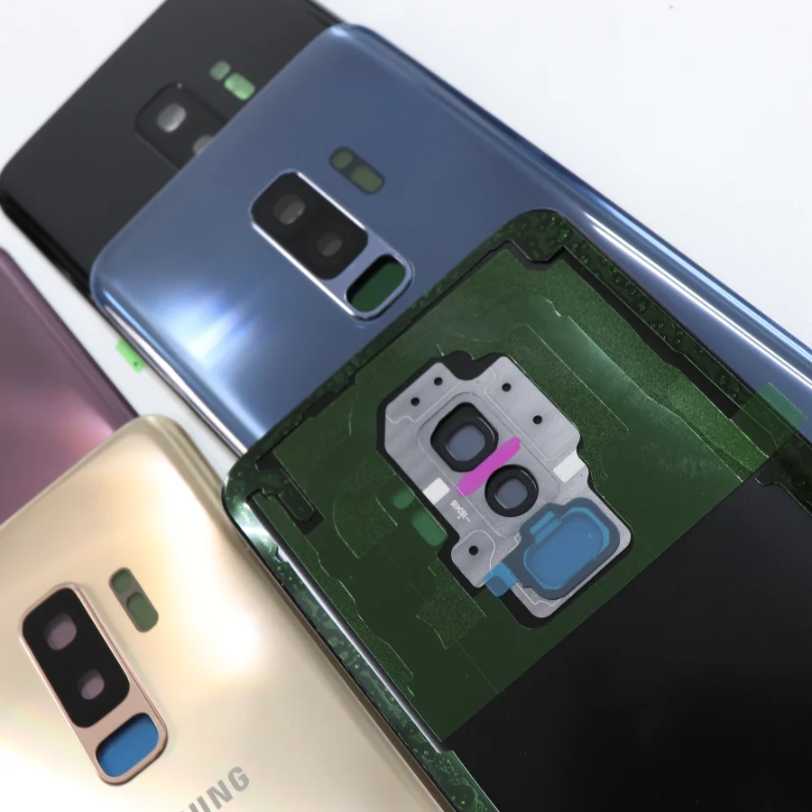 Samsung задняя Батарея Крышка для samsung Galaxy S9 плюс s9+ G965 SM-G965F G965FD S9 G960 SM-G960F G960FD сзади Стекло чехол