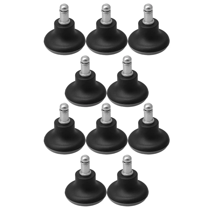 10pcs Bell Glides Replacement Office Chair Or Stool Swivel Caster