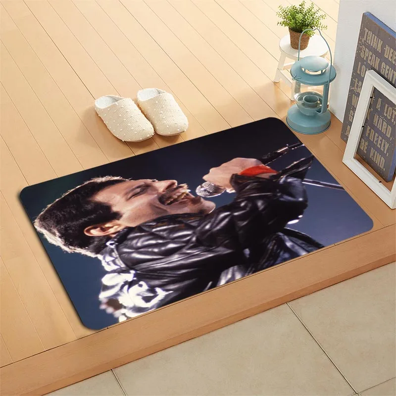 Пользовательские Freddie Mercury коврик пол/ванна/кухня/пляж фланель губка ткань 3D печатных мохнатые украшения для спальни - Цвет: 5