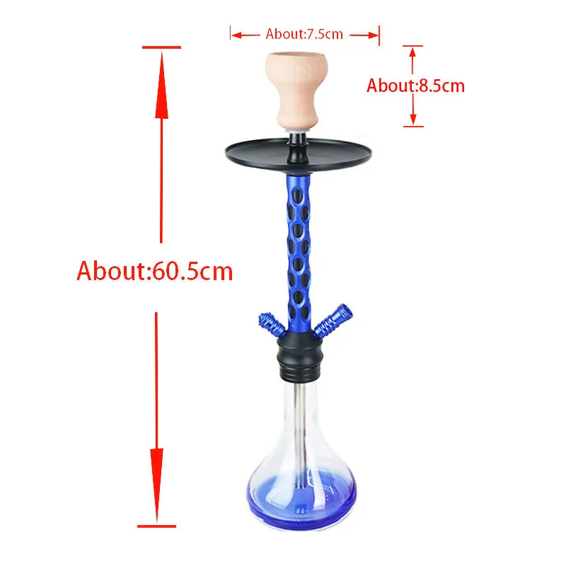 SY стеклянный кальян с керамической чашей Sheesha силиконовый шланг угольный щипцы Chicha Narguile аксессуары