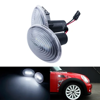 

ANGRONG LED Side Indicator Repeater Light Clear lens For BMW MINI Cooper R55 R56 R57 R58 R59