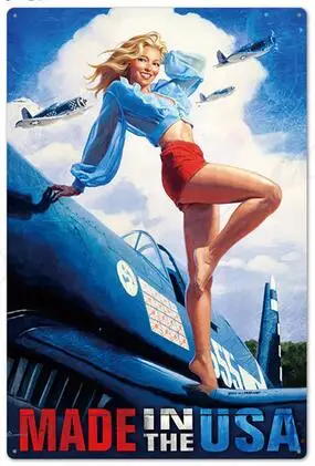Лот стиль выбирать Pin Up Девушка Художественная печать Шелковый плакат домашний