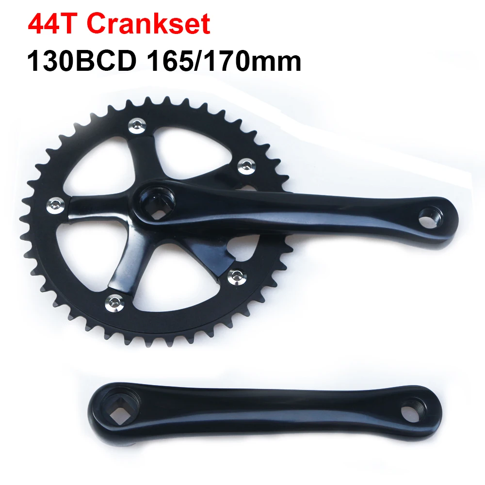 Sporting Goods New Black Single Speed Track Fixed Gear Crank Crankset