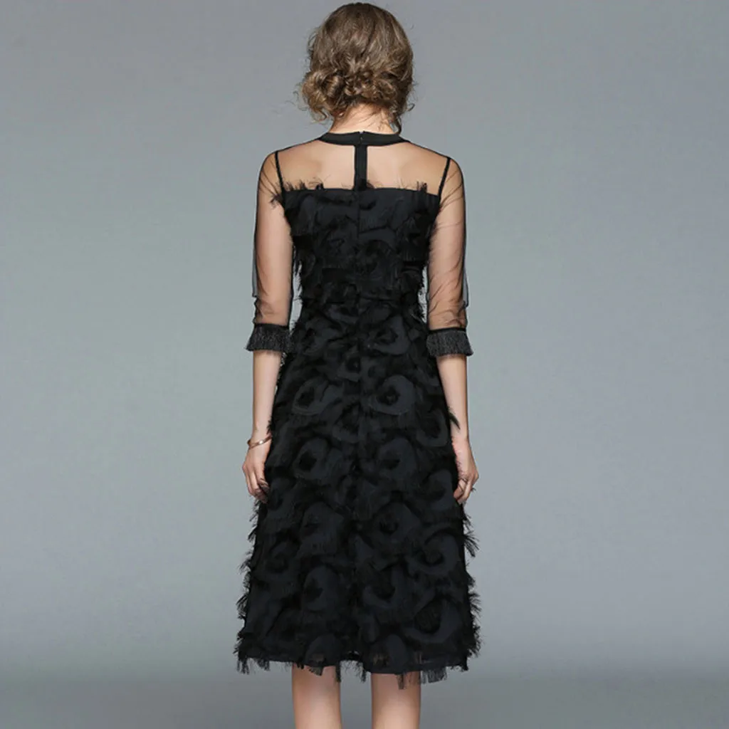 Vestidos, платье для женщин, Дамское, Сетчатое, сшитое, в стиле пэчворк, с длинным рукавом, сексуальное, облегающее, размера плюс, ropa mujer sukienki robe femme